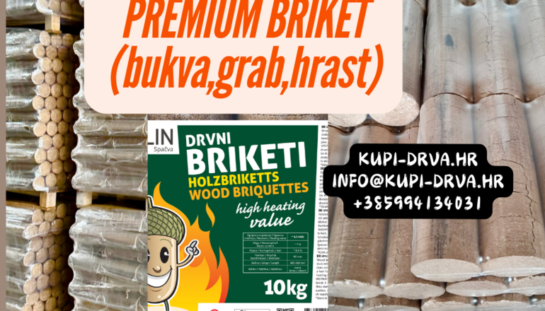 premium briket bukva,grab,hrast