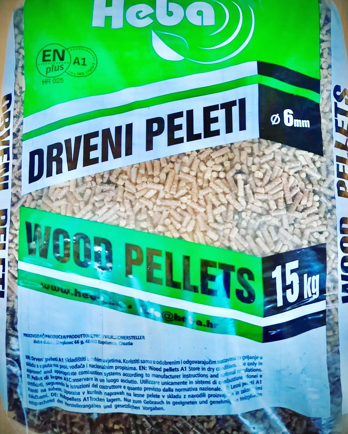 HEBA peleti-EN PLUS A1-DOSTAVA