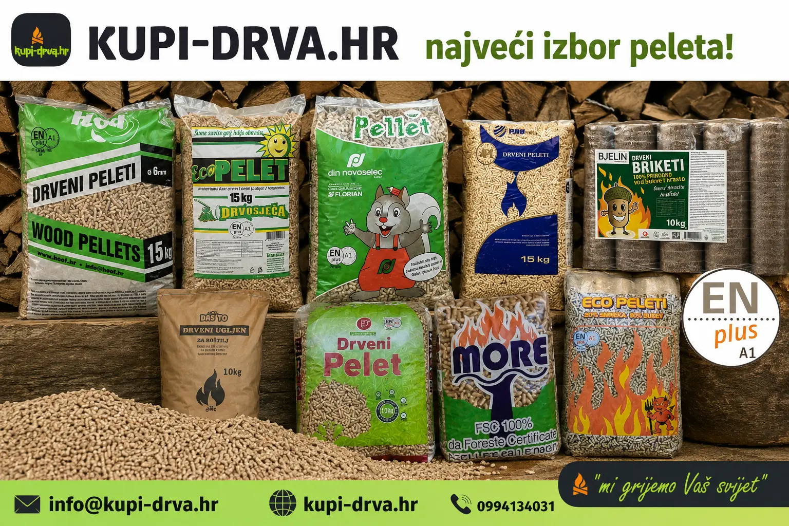 Akcijske cijene ENplus A1 i EN A2 peleta – pripremite se za sezonu grijanja na vrijeme! 🔥